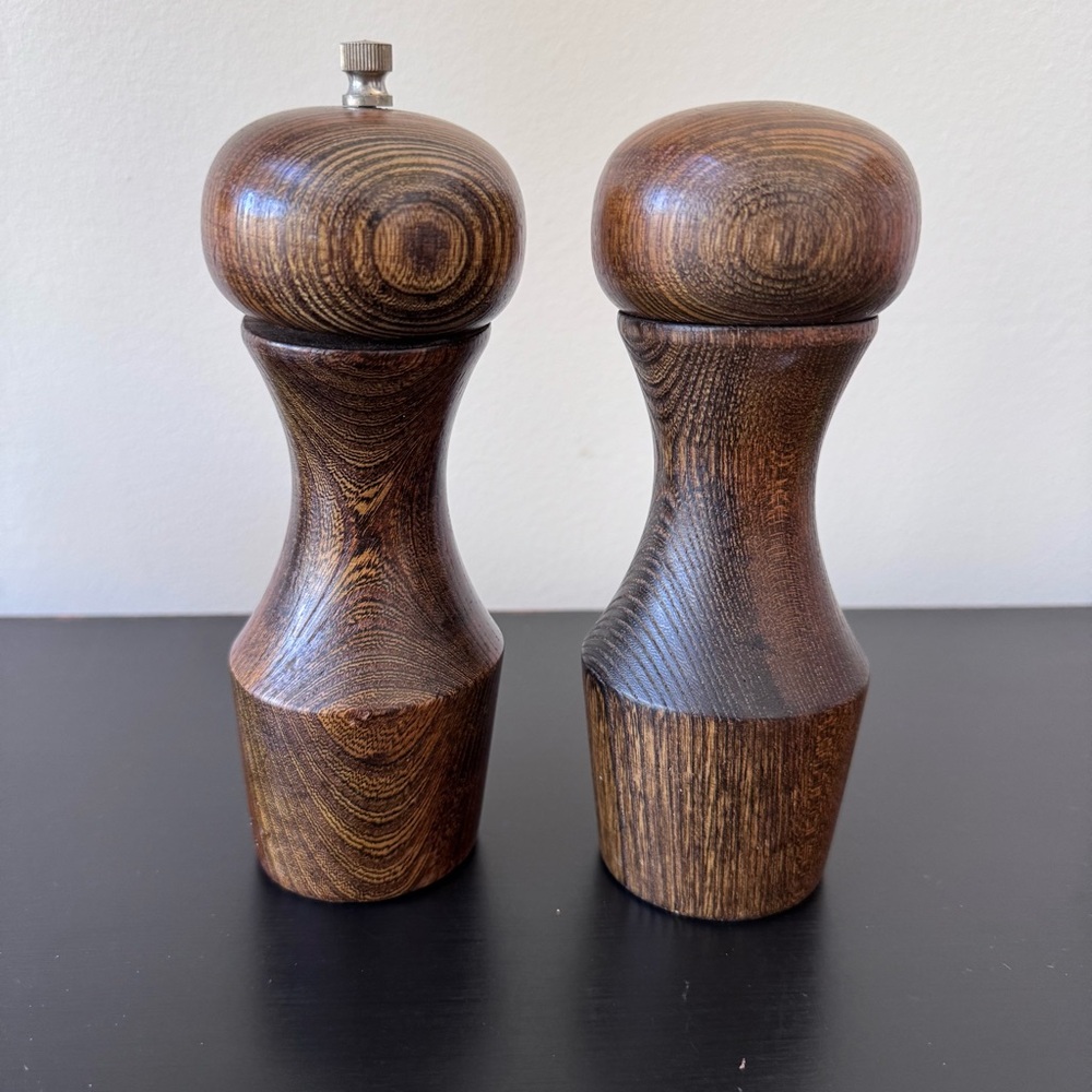 Vintage Maison International Salt and Pepper Mill Made in Japan Wooden